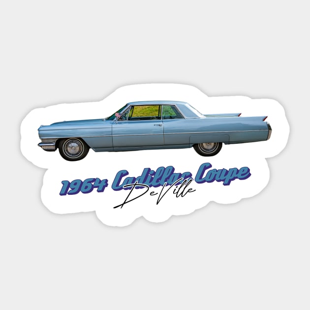 1964 Cadillac Coupe DeVille Sticker by Gestalt Imagery